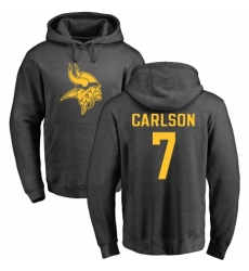 NFL Nike Minnesota Vikings #7 Daniel Carlson Ash One Color Pullover Hoodie