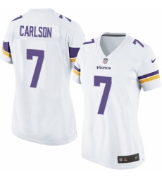 Women's Nike Minnesota Vikings #7 Daniel Carlson Game White NFL Jersey