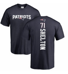 NFL Nike New England Patriots #71 Danny Shelton Ash Backer T-Shirt