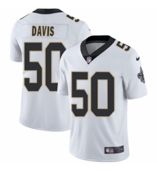 Youth Nike New Orleans Saints #50 DeMario Davis White Vapor Untouchable Limited Player NFL Jersey