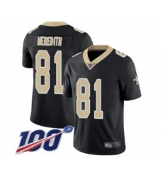 Men's New Orleans Saints #81 Cameron Meredith Black Team Color Vapor Untouchable Limited Player 100th Season Football Jersey