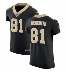 Men's Nike New Orleans Saints #81 Cameron Meredith Black Team Color Vapor Untouchable Elite Player NFL Jersey