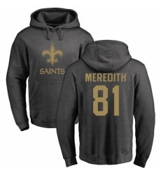 NFL Nike New Orleans Saints #81 Cameron Meredith Ash One Color Pullover Hoodie