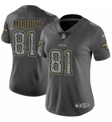 Women's Nike New Orleans Saints #81 Cameron Meredith Gray Static Vapor Untouchable Limited NFL Jersey