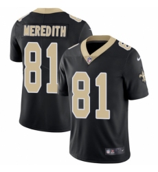Youth Nike New Orleans Saints #81 Cameron Meredith Black Team Color Vapor Untouchable Limited Player NFL Jersey
