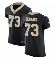 Men's Nike New Orleans Saints #73 Rick Leonard Black Team Color Vapor Untouchable Elite Player NFL Jersey