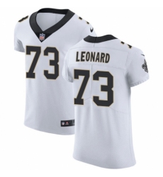 Men's Nike New Orleans Saints #73 Rick Leonard White Vapor Untouchable Elite Player NFL Jersey