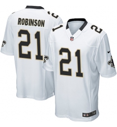 Men's Nike New Orleans Saints #21 Patrick Robinson Game White NFL Jersey
