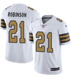 Men's Nike New Orleans Saints #21 Patrick Robinson Limited White Rush Vapor Untouchable NFL Jersey