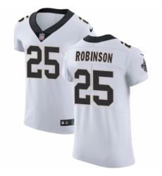 Men's Nike New Orleans Saints #25 Patrick Robinson White Vapor Untouchable Elite Player NFL Jersey