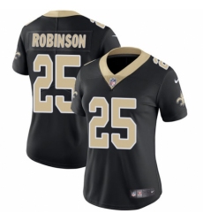 Women's Nike New Orleans Saints #25 Patrick Robinson Black Team Color Vapor Untouchable Limited Player NFL Jersey