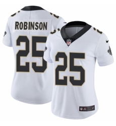 Women's Nike New Orleans Saints #25 Patrick Robinson White Vapor Untouchable Limited Player NFL Jersey