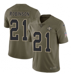 Youth Nike New Orleans Saints #21 Patrick Robinson Limited Olive 2017 Salute to Service NFL Jersey