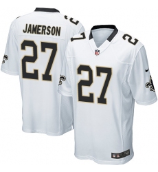 Men's Nike New Orleans Saints #27 Natrell Jamerson Game White NFL Jersey