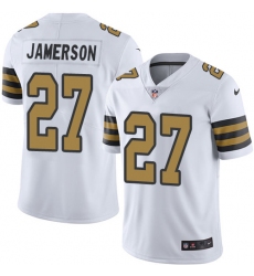 Men's Nike New Orleans Saints #27 Natrell Jamerson Limited White Rush Vapor Untouchable NFL Jersey