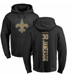NFL Nike New Orleans Saints #30 Natrell Jamerson Black Backer Pullover Hoodie