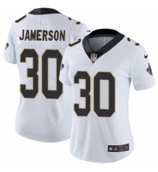 Women's Nike New Orleans Saints #30 Natrell Jamerson White Vapor Untouchable Limited Player NFL Jersey