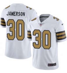 Youth Nike New Orleans Saints #30 Natrell Jamerson Limited White Rush Vapor Untouchable NFL Jersey