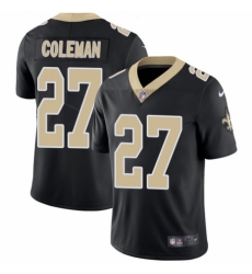 Men's Nike New Orleans Saints #27 Kurt Coleman Black Team Color Vapor Untouchable Limited Player NFL Jersey