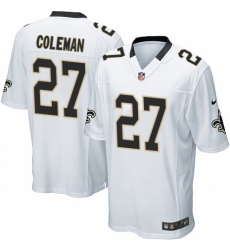 Men's Nike New Orleans Saints #27 Kurt Coleman Game White NFL Jersey