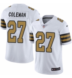 Men's Nike New Orleans Saints #27 Kurt Coleman Limited White Rush Vapor Untouchable NFL Jersey