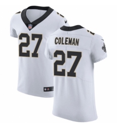 Men's Nike New Orleans Saints #27 Kurt Coleman White Vapor Untouchable Elite Player NFL Jersey