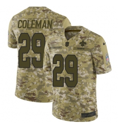 Men's Nike New Orleans Saints #29 Kurt Coleman Limited Camo 2018 Salute to Service NFL Jersey
