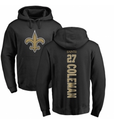 NFL Nike New Orleans Saints #27 Kurt Coleman Black Backer Pullover Hoodie