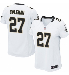 Women's Nike New Orleans Saints #27 Kurt Coleman Game White NFL Jersey