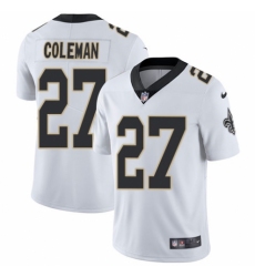 Youth Nike New Orleans Saints #27 Kurt Coleman White Vapor Untouchable Limited Player NFL Jersey