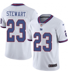 Men's Nike New York Giants #23 Jonathan Stewart Elite White Rush Vapor Untouchable NFL Jersey
