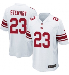 Men's Nike New York Giants #23 Jonathan Stewart Game White NFL Jersey