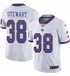 Men's Nike New York Giants #38 Jonathan Stewart Elite White Rush Vapor Untouchable NFL Jersey