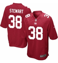 Men's Nike New York Giants #38 Jonathan Stewart Game Red Alternate NFL Jersey