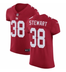 Men's Nike New York Giants #38 Jonathan Stewart Red Alternate Vapor Untouchable Elite Player NFL Jersey