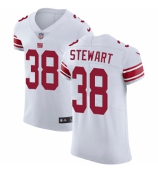 Men's Nike New York Giants #38 Jonathan Stewart White Vapor Untouchable Elite Player NFL Jersey