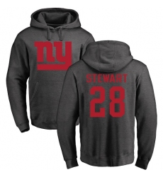 NFL Nike New York Giants #28 Jonathan Stewart Ash One Color Pullover Hoodie