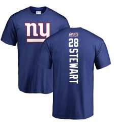 NFL Nike New York Giants #28 Jonathan Stewart Royal Blue Backer T-Shirt