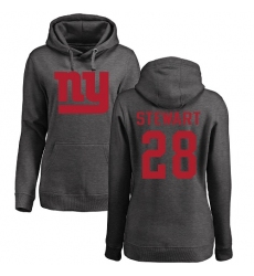 NFL Women's Nike New York Giants #28 Jonathan Stewart Ash One Color Pullover Hoodie