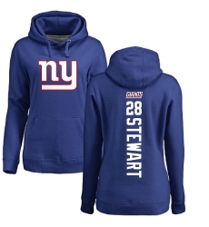 NFL Women's Nike New York Giants #28 Jonathan Stewart Royal Blue Backer Pullover Hoodie