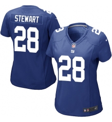 Women's Nike New York Giants #28 Jonathan Stewart Game Royal Blue Team Color NFL Jersey