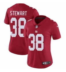 Women's Nike New York Giants #38 Jonathan Stewart Red Alternate Vapor Untouchable Elite Player NFL Jersey