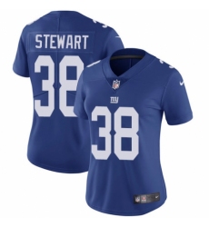 Women's Nike New York Giants #38 Jonathan Stewart Royal Blue Team Color Vapor Untouchable Limited Player NFL Jersey