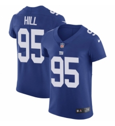 Men's Nike New York Giants #95 B.J. Hill Royal Blue Team Color Vapor Untouchable Elite Player NFL Jersey