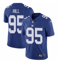 Men's Nike New York Giants #95 B.J. Hill Royal Blue Team Color Vapor Untouchable Limited Player NFL Jersey