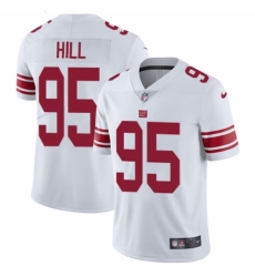 Youth Nike New York Giants #95 B.J. Hill White Vapor Untouchable Limited Player NFL Jersey