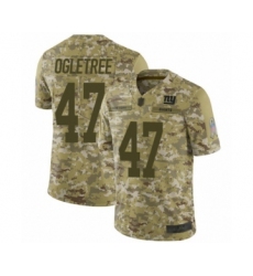 Men's New York Giants #47 Alec Ogletree Limited Camo 2018 Salute to Service Football Jersey