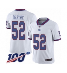 Men's New York Giants #52 Alec Ogletree Limited White Rush Vapor Untouchable 100th Season Football Jersey