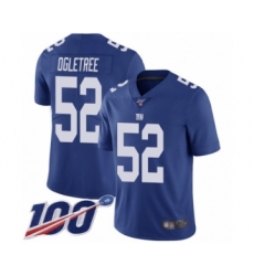 Men's New York Giants #52 Alec Ogletree Royal Blue Team Color Vapor Untouchable Limited Player 100th Season Football Jersey