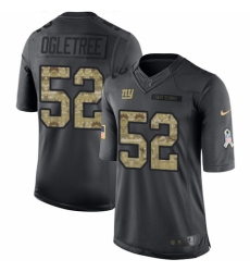 Men's Nike New York Giants #52 Alec Ogletree Limited Black 2016 Salute to Service NFL Jersey